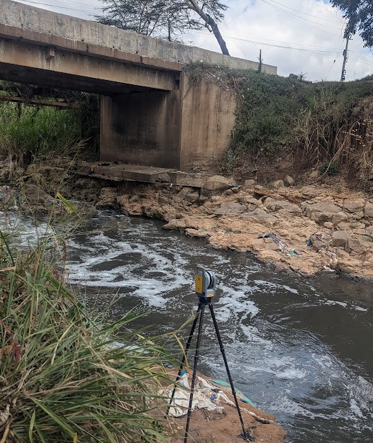 3D Laser/LiDAR Scanning of Nairobi River Bridge
